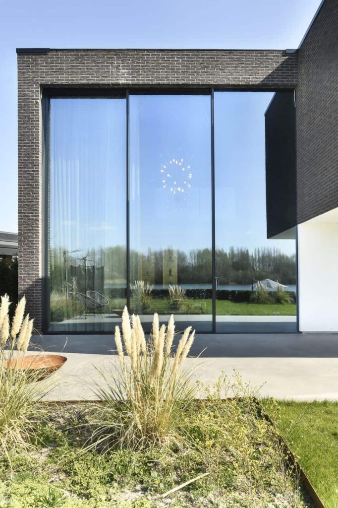 Villa met betonvloer