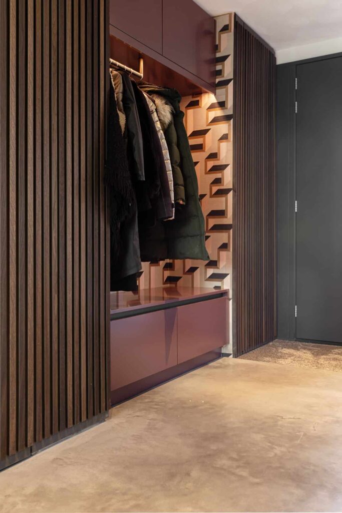 gevlinderde betonvloer inloopkast