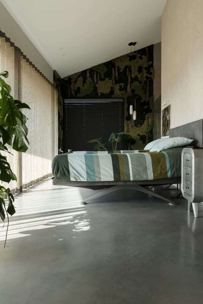 betonvloer in slaapkamer