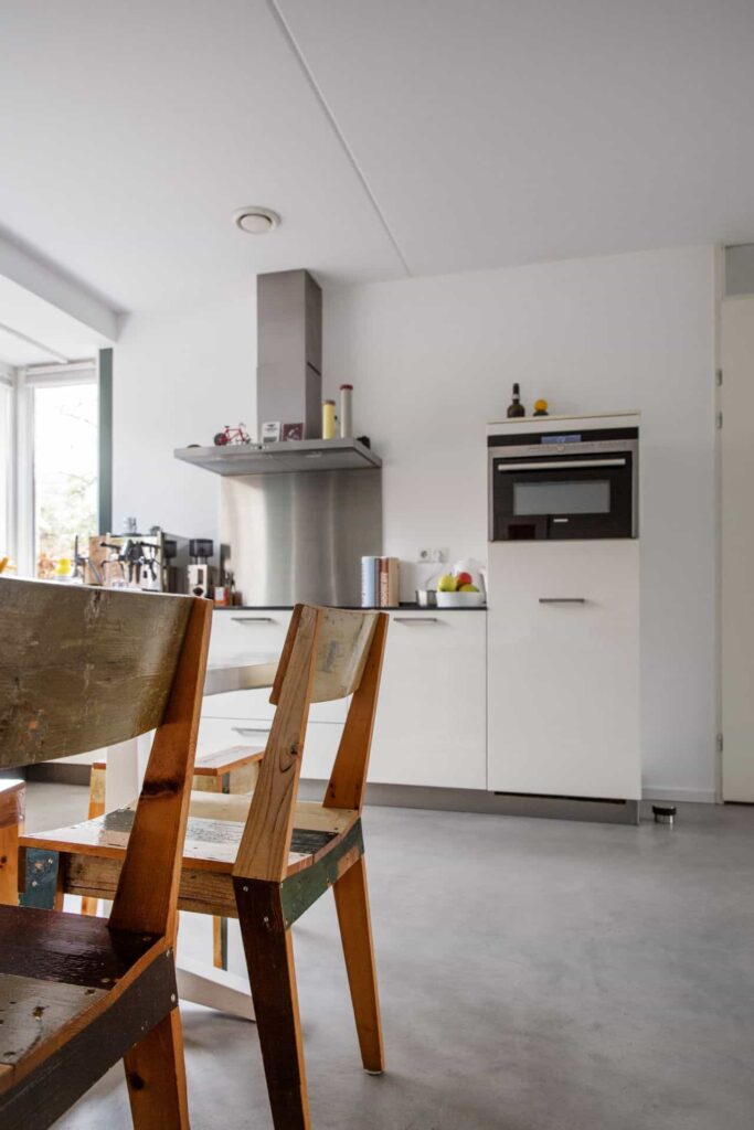 vintage keuken italiaanse betonlook vloer